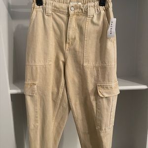 Brand new pacsun cargo pants with elastic waistband